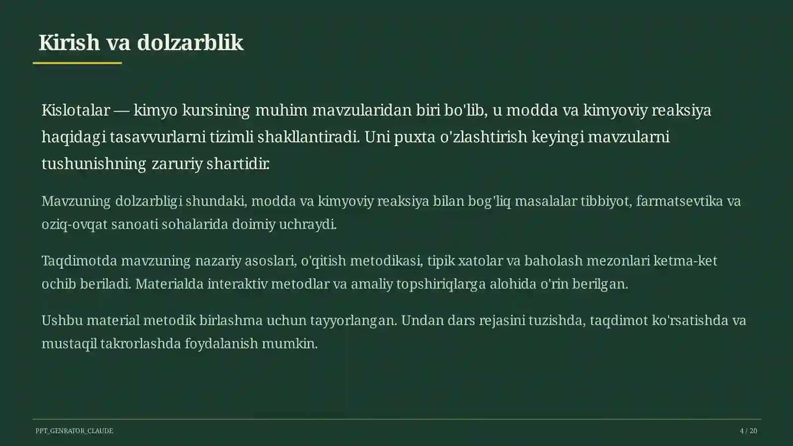 Kislotalar (8-sinf) 4