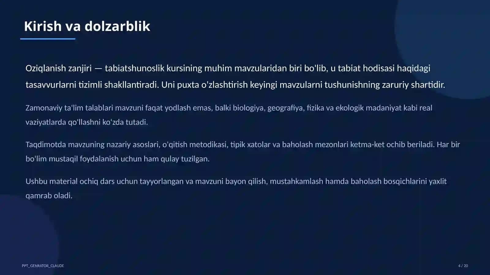 Oziqlanish zanjiri (3-sinf) 4
