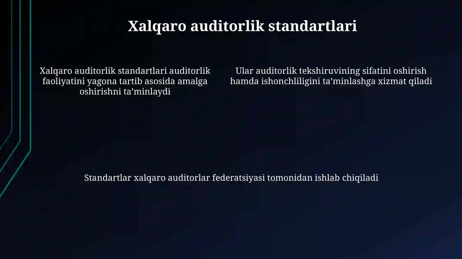 Auditorlik xulosasining xalqarostandartlari 4