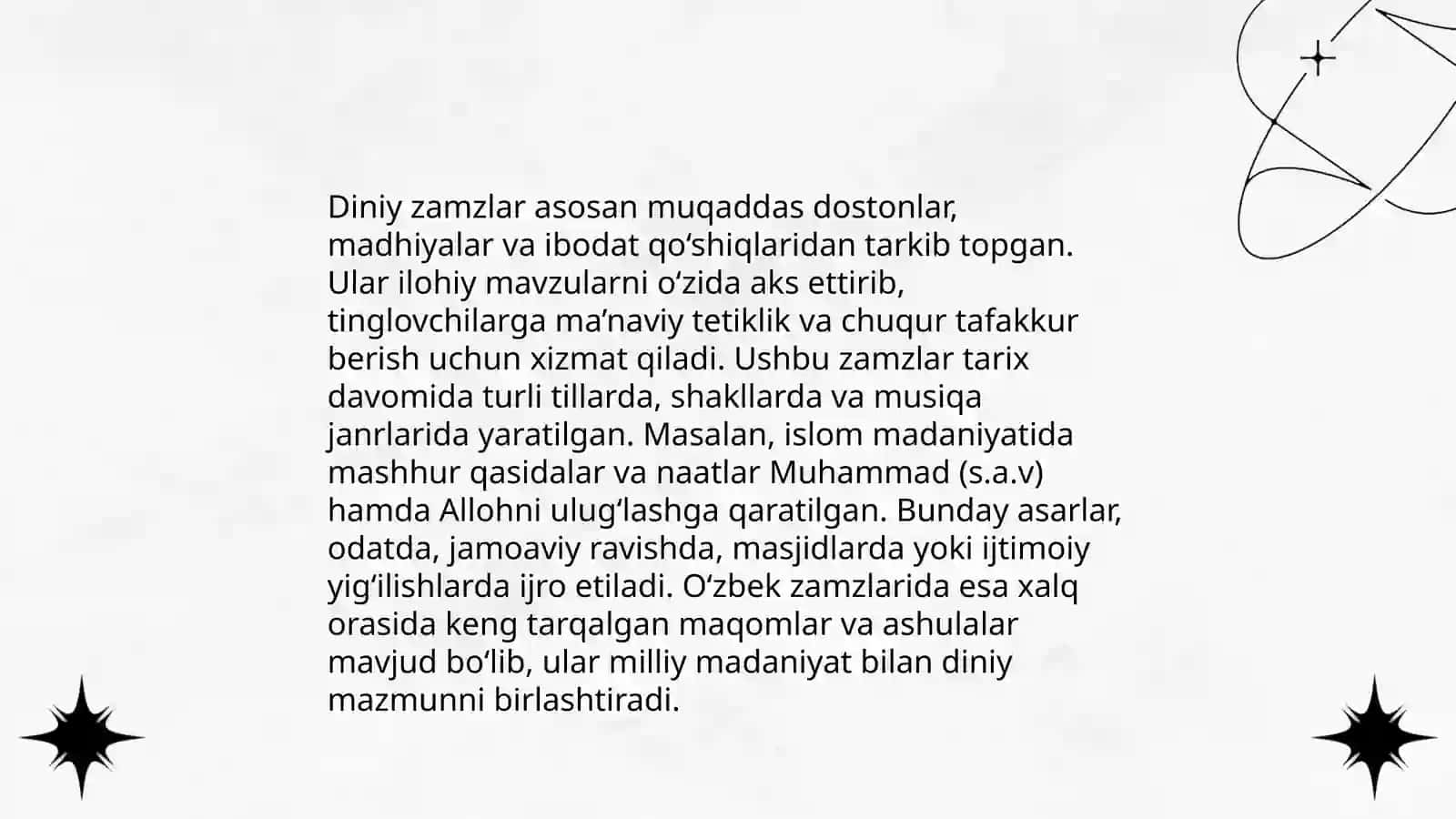 Diniy zamzlarning zamonaviy talqinlari 4