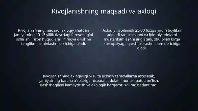Rivojlanish falsafasi 4