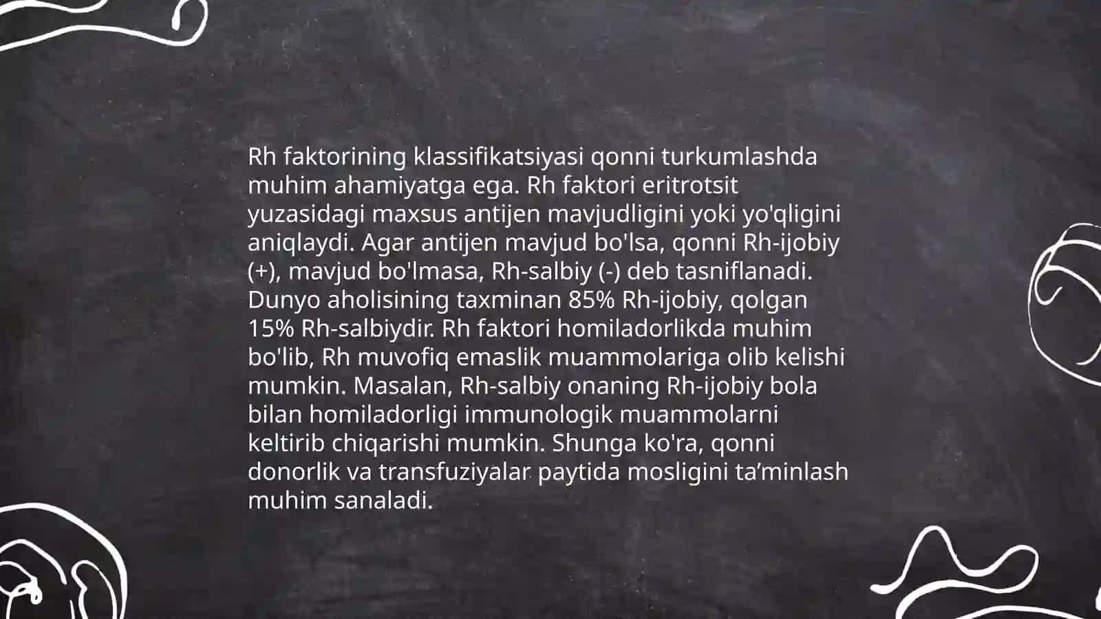 Qon guruhi va Rh faktor 4