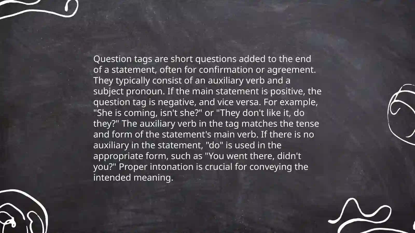 Question tags 4