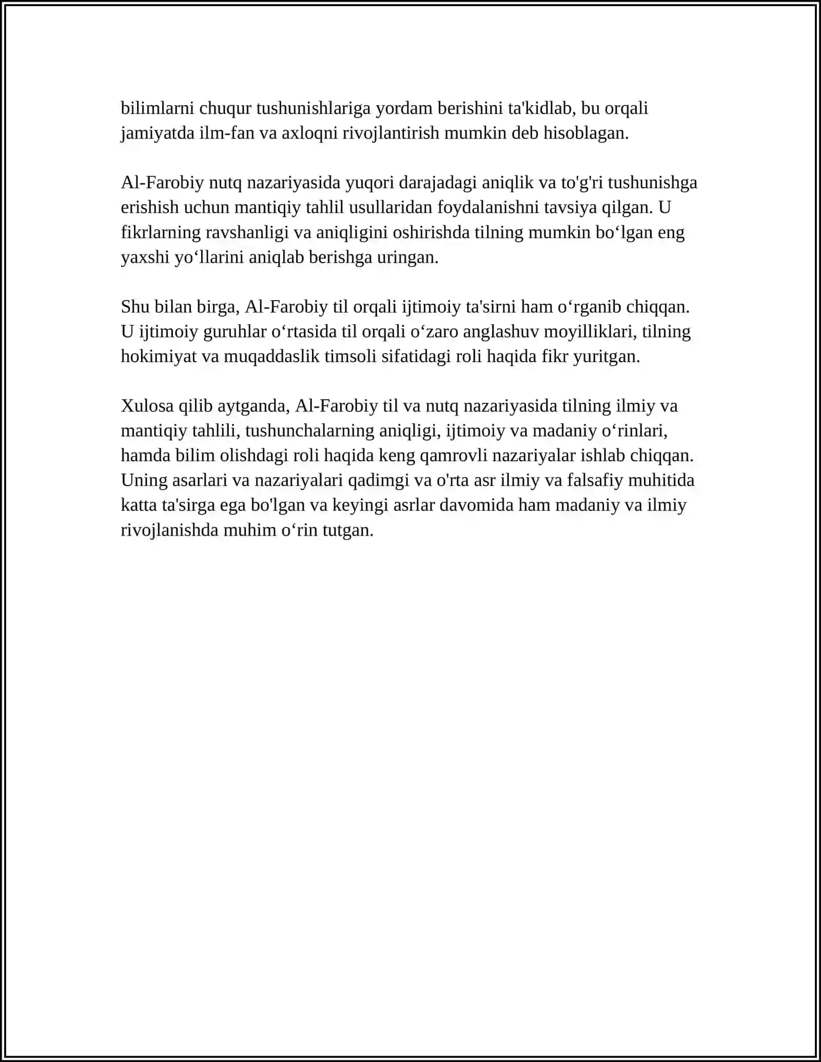SHARQ MUTAFAKKIRLARINING TIL SHAKLLANISHIGA OID QARASHLARI 4