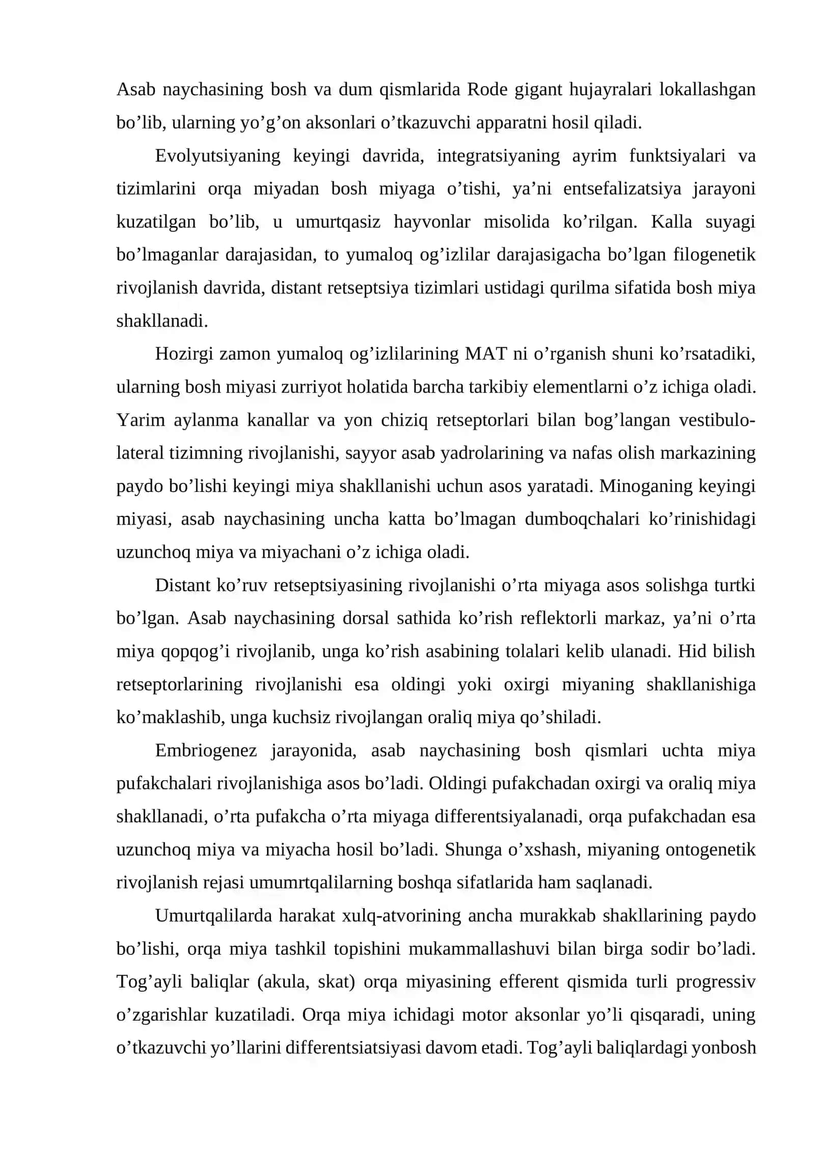 Asab tizimining umumiy fiziologiyasi 4
