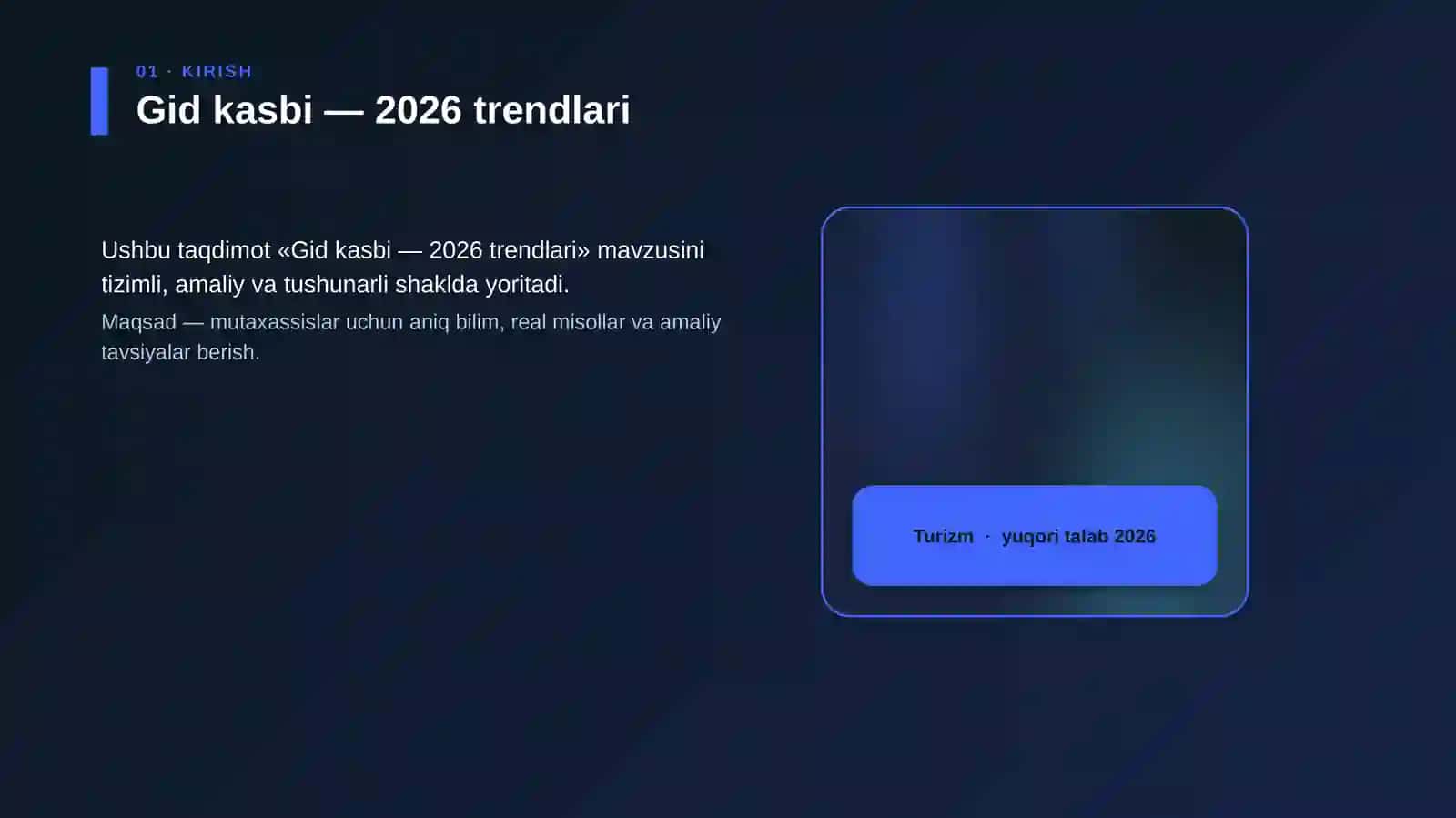 Mavzu: Gid kasbi — 2026 trendlari 4