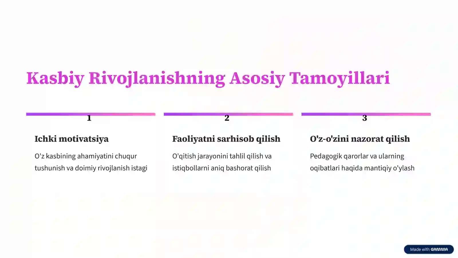 O'qituvchining Kasbiy Pedagogik Refleksiya Asosida O'z Pedagogik Mahoratini Takomillashtirish 4