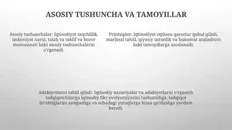 Iqtisodiyot Nazariyasi Faniga Oid Adabiyotlarni Tahlil Qilish 4
