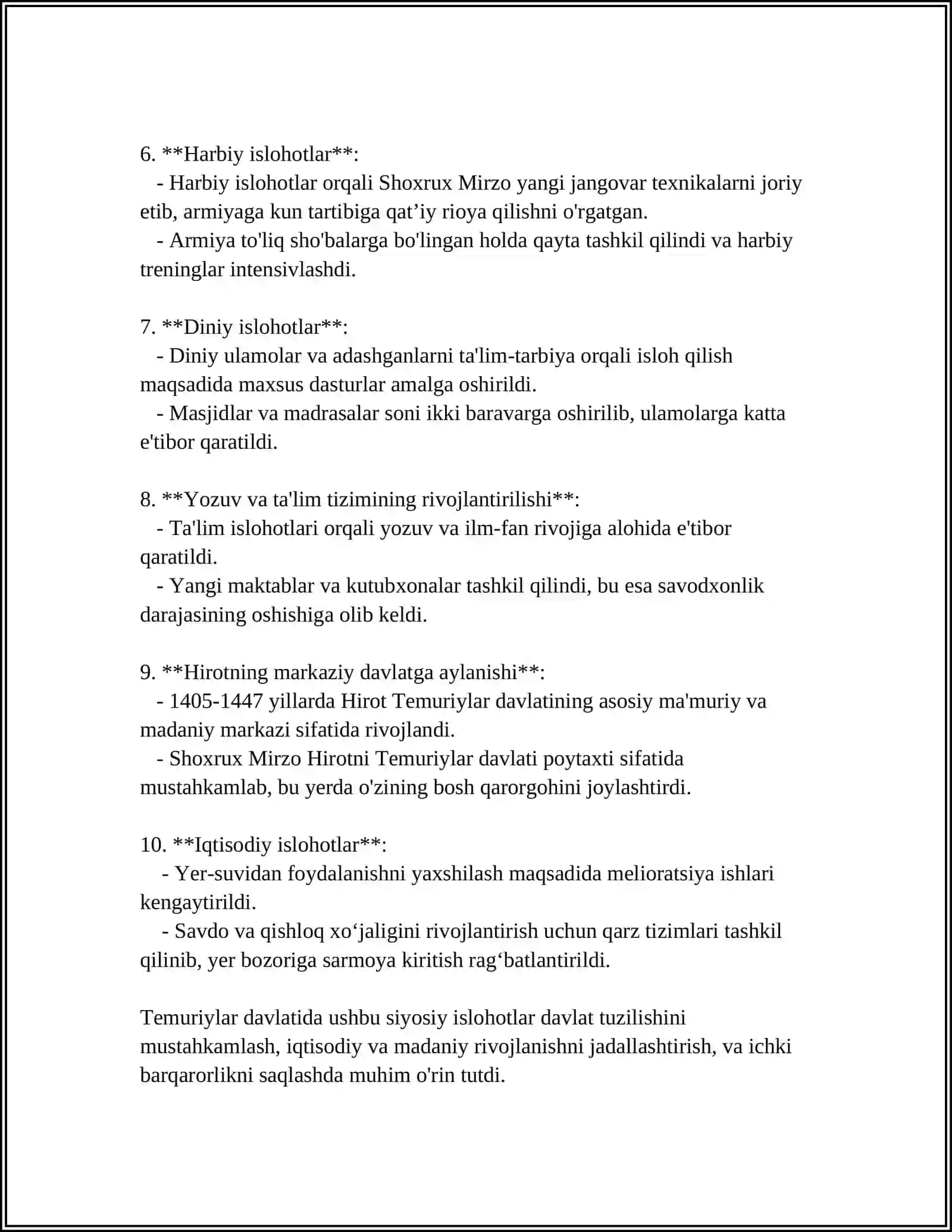 SHOXRUX MIRZO HUKMRONLIGI DAVRIDA TEMURIYLAR SALTANATI MOVAROUNNAHRDA ULUĞBEK HUKMRONLIGI 4
