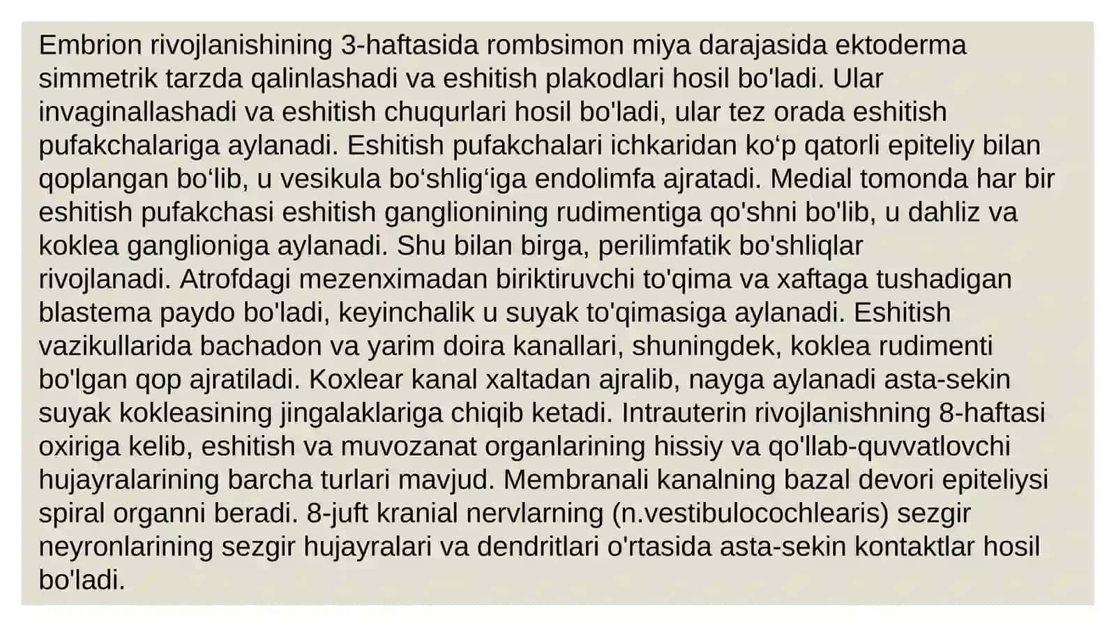 Nishonboyev Muhammadrasul, Sitologiya, Gistologiya va Embriologiya 4