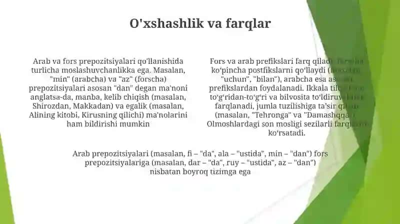 Arabiy va forsiy izofalar 4