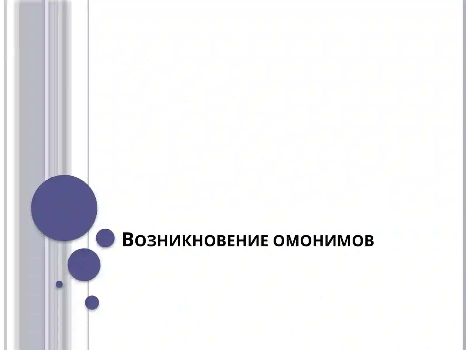 Омонимия 4