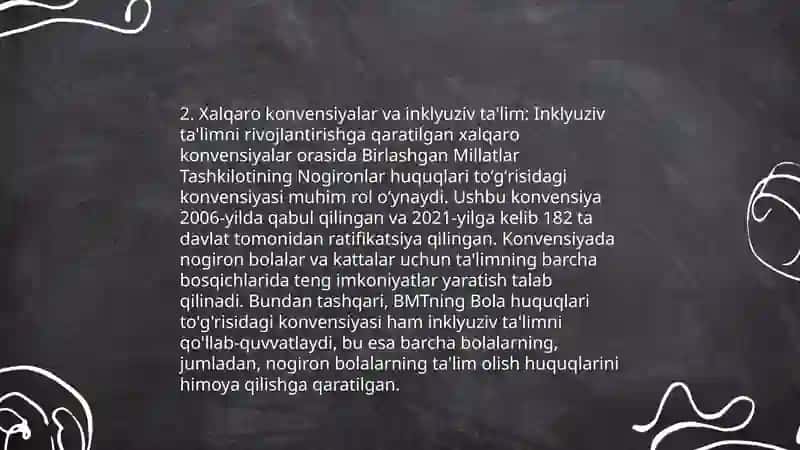 Inklyuziv talimning huquqiy Va meyoriy asoslari 4