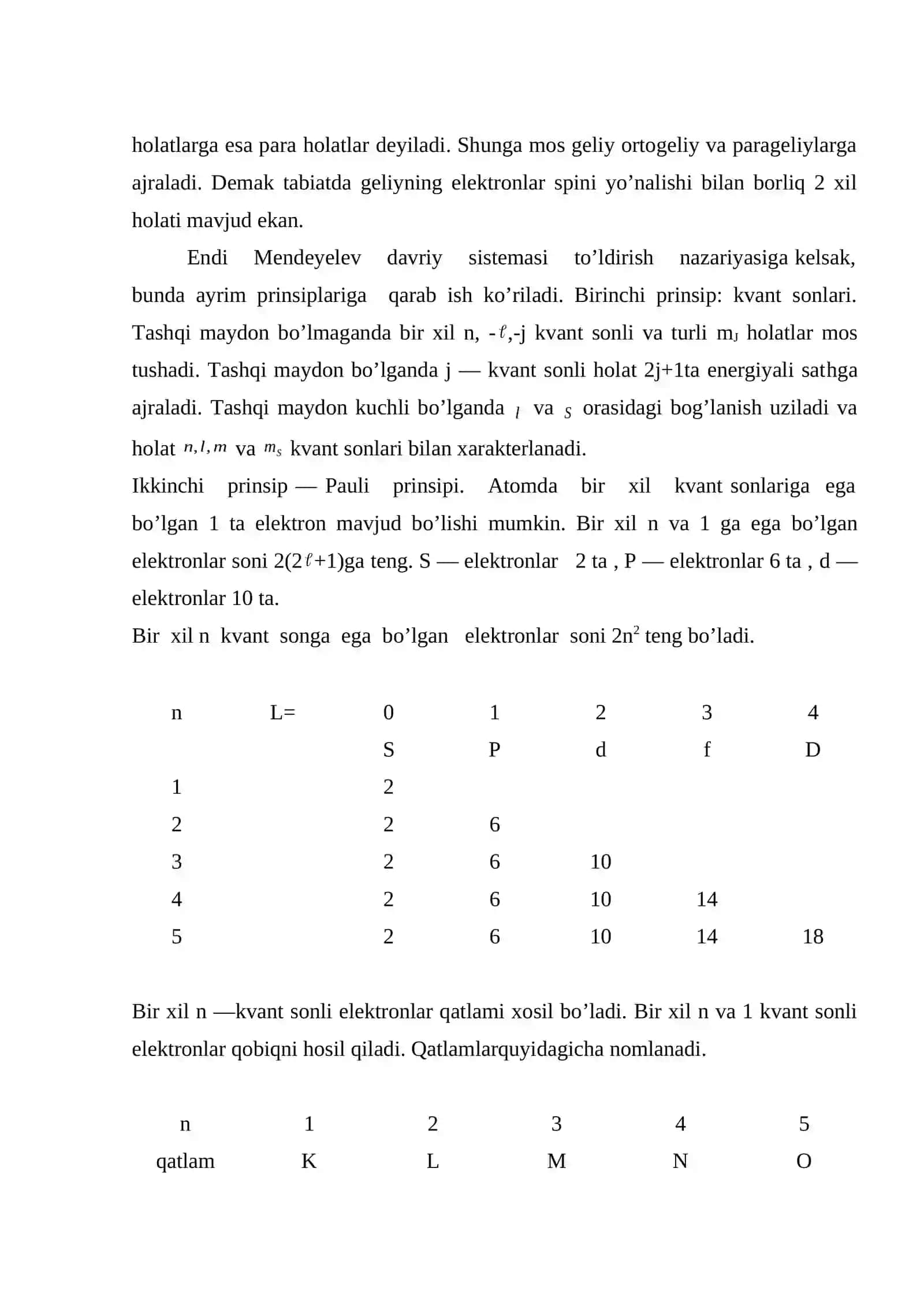 Spin bilan bog’liq xususiyatlar 4