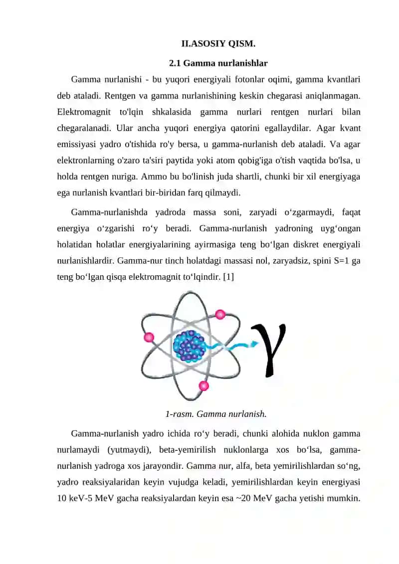 Gamma nurlanishlar 4