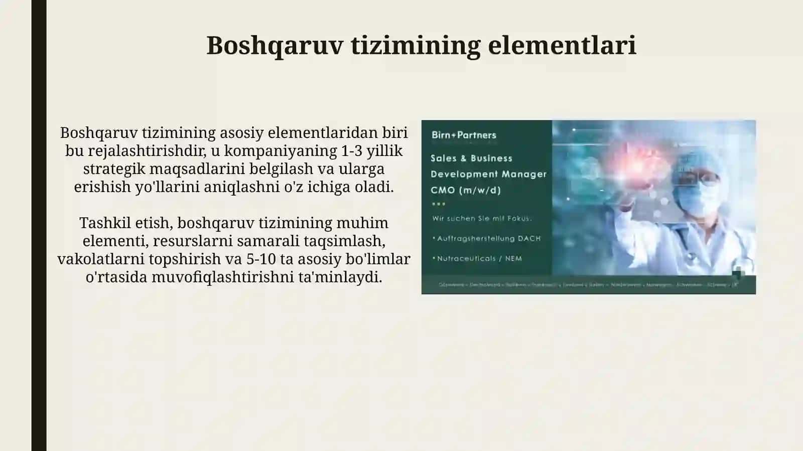 Biznesni rivojlantirishda boshqaruv tizimi 4