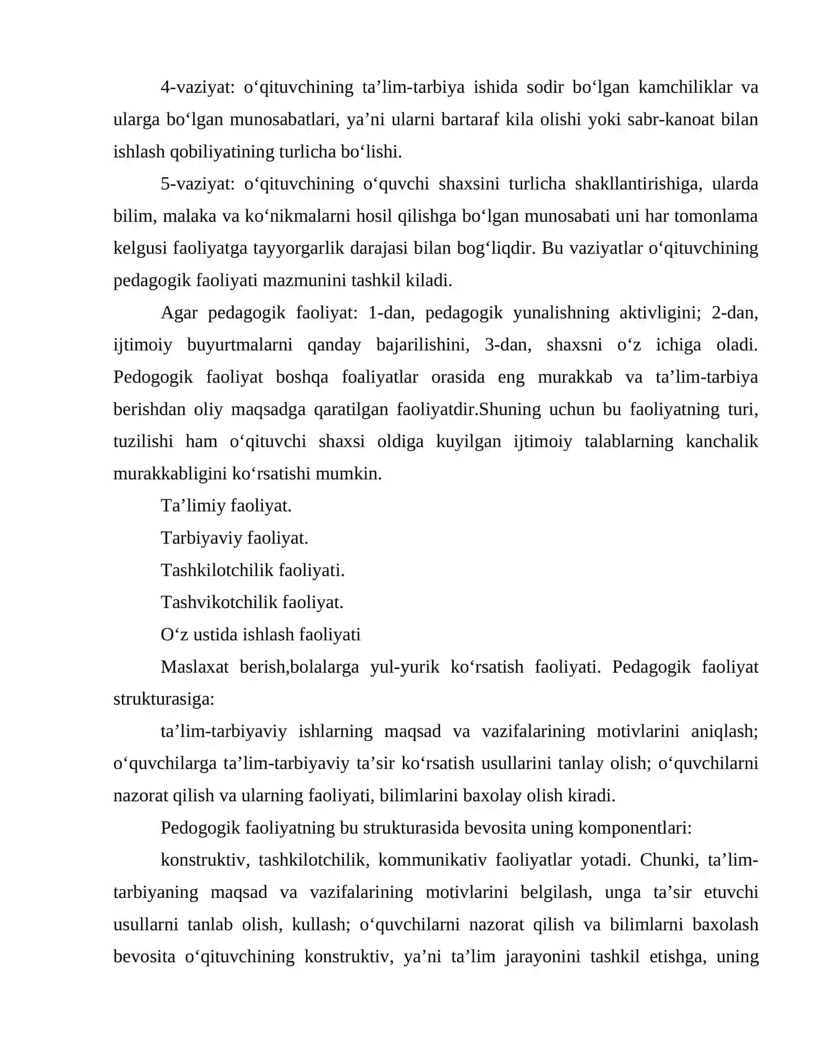 Boʻlgʻusi oʻqituvchi shaxsi 4