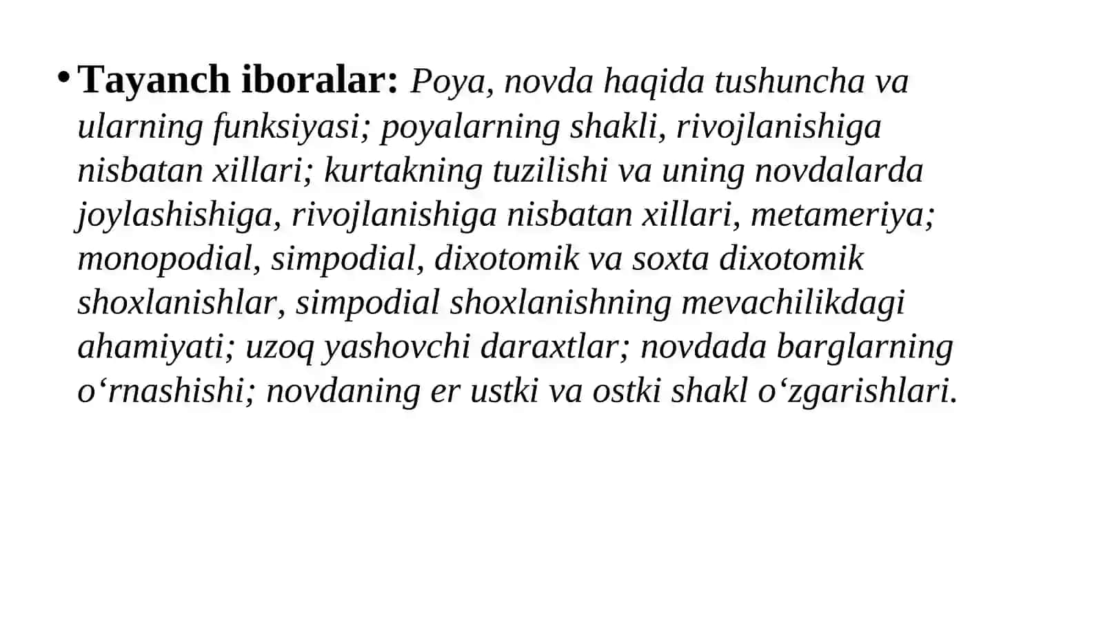 POYA, NOVDA va BARGNING VAZIFASI, TUZILISHI VA TIPLARI 4