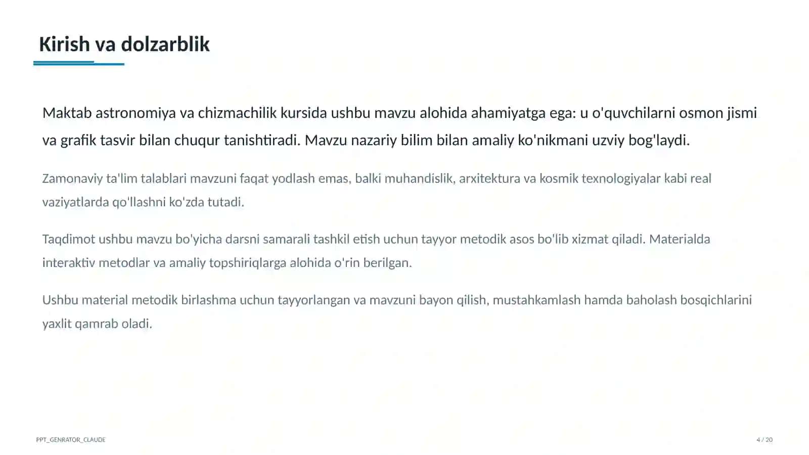 Quyosh sistemasi: sayyoralar va ularning yo'ldoshlari (9-sinf) 4