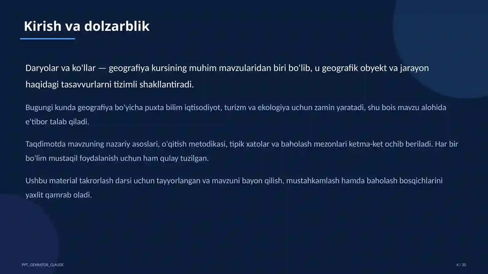 Daryolar va ko'llar (6-sinf) 4