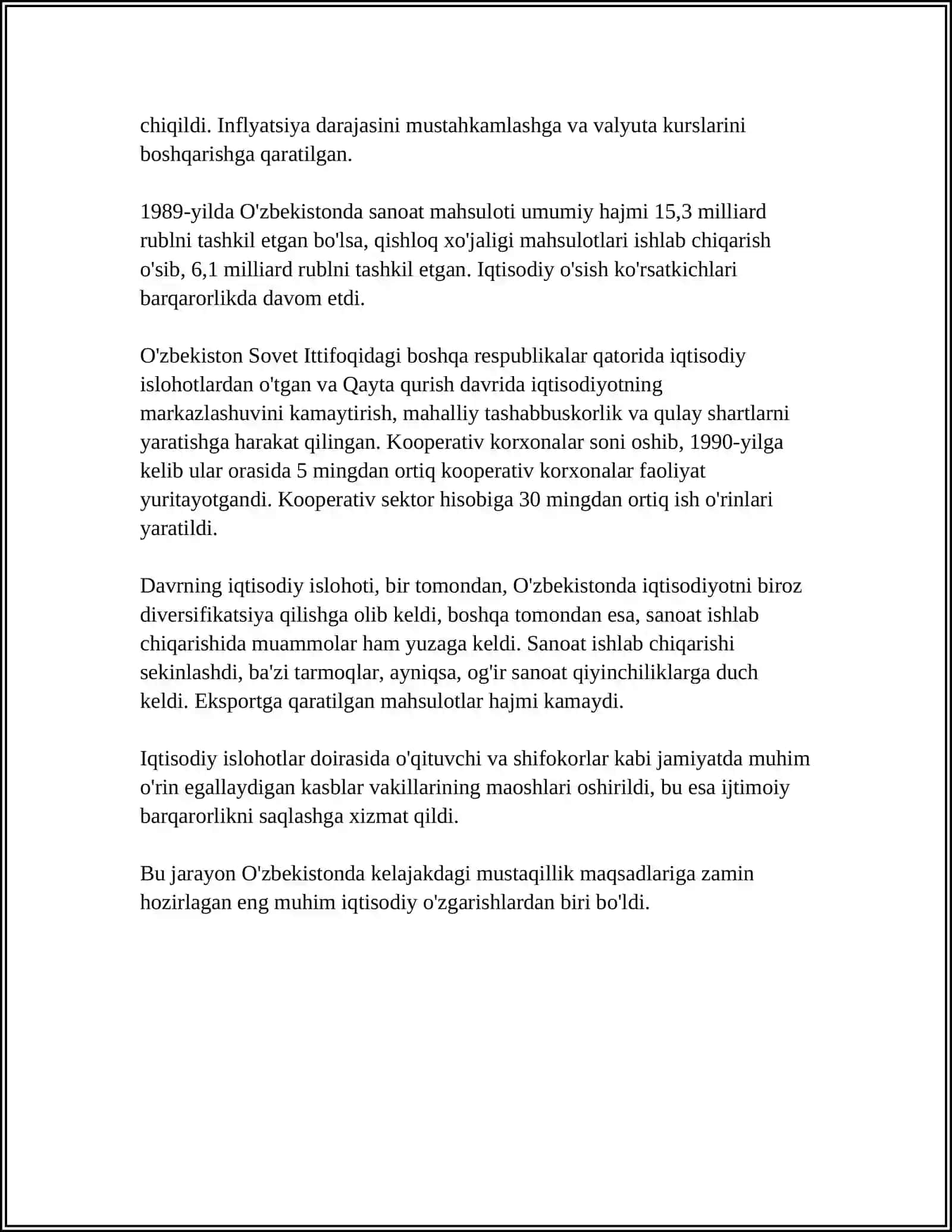 QAYTA QURISH YILLARIDA O'ZBEKISTONDA IJTIMOIY-SIYOSIY VALIDATION 4