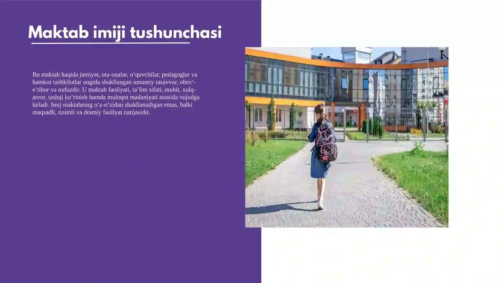 Maktab imijini shakllantirish 4