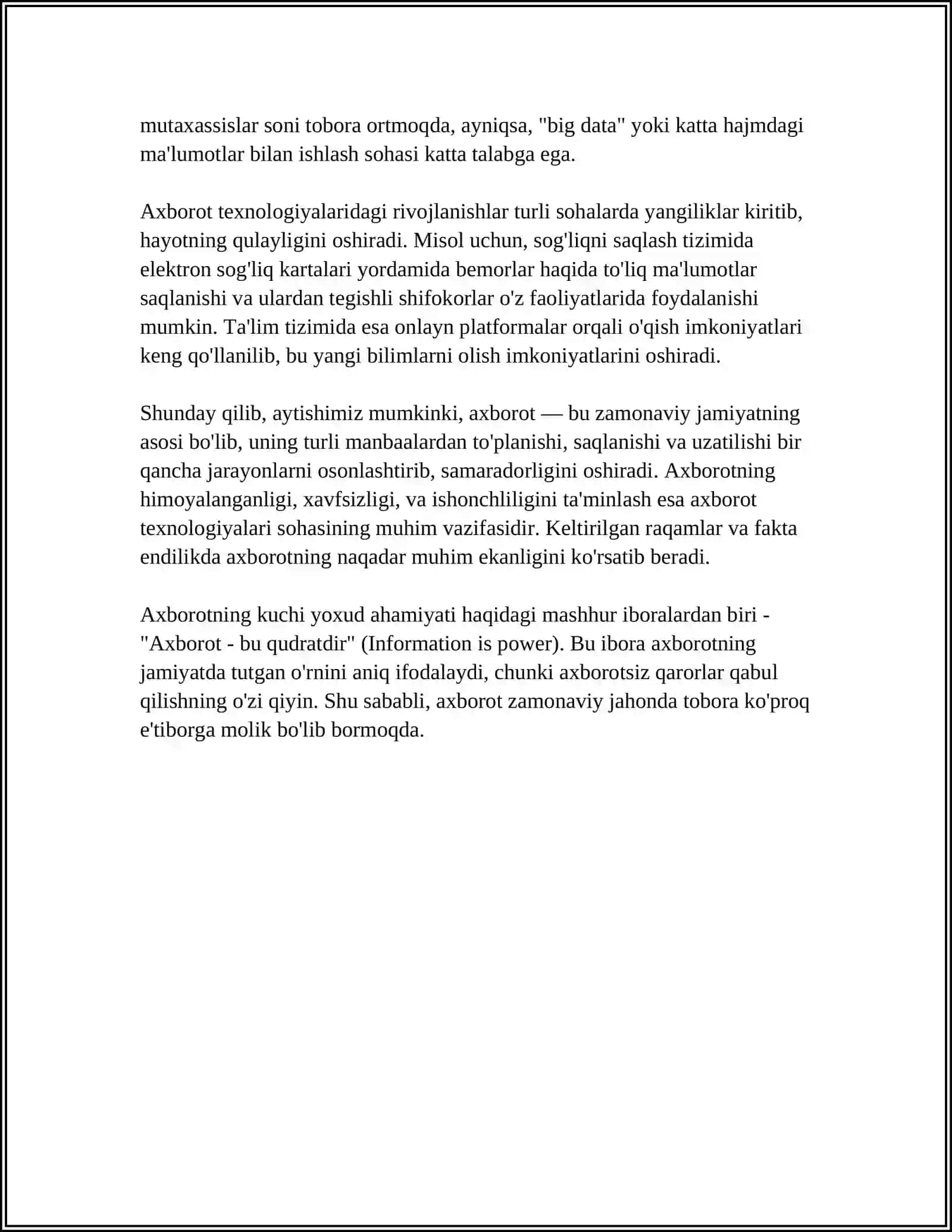 AXBOROT VA UNING MANBALARI 4