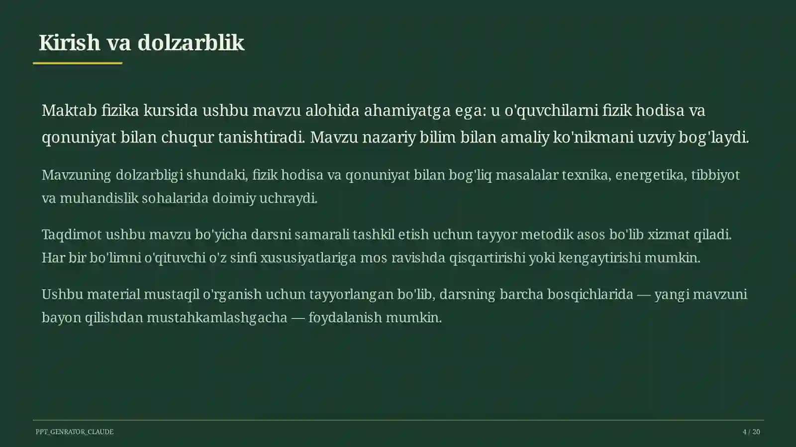 Geometrik optika: yorug'likning qaytishi va sinishi (11-sinf) 4
