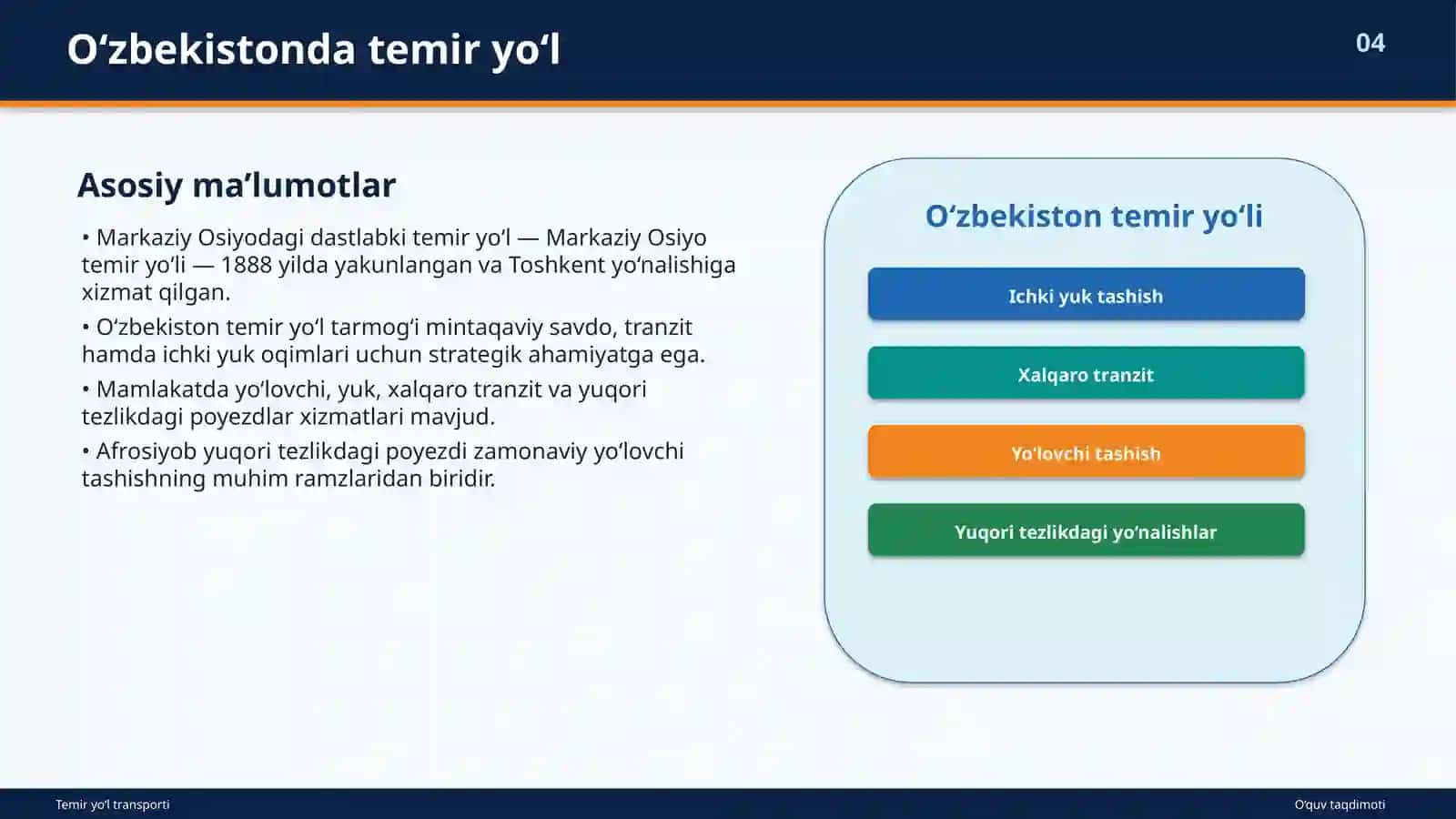 Temir Yo‘l Transporti 4