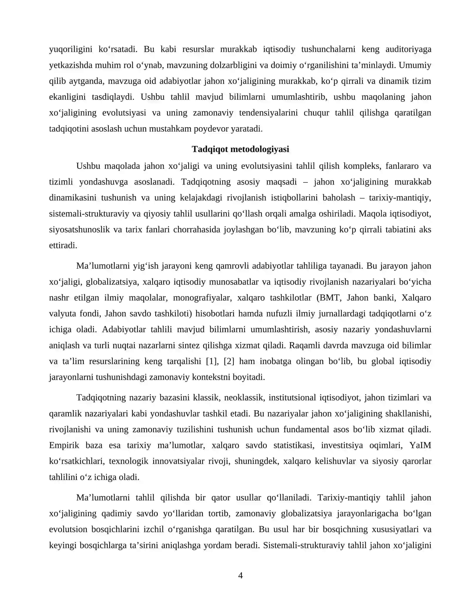 Jahon xoʻjaligi va uning evolutsiyasi 4