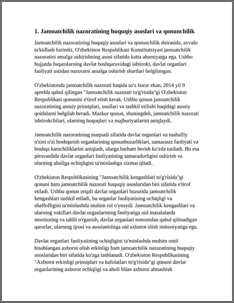 JAMOATCHILIK NAZORATI VA DAVLAT ORGANLARI FAOLIYATINING OCHIQLIGI 4