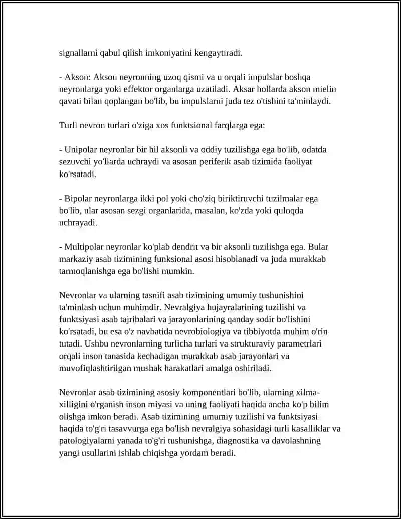 NEVRALGIYA HUJAYRALARINING TUZILISHI VA FUNKSIYASI 4
