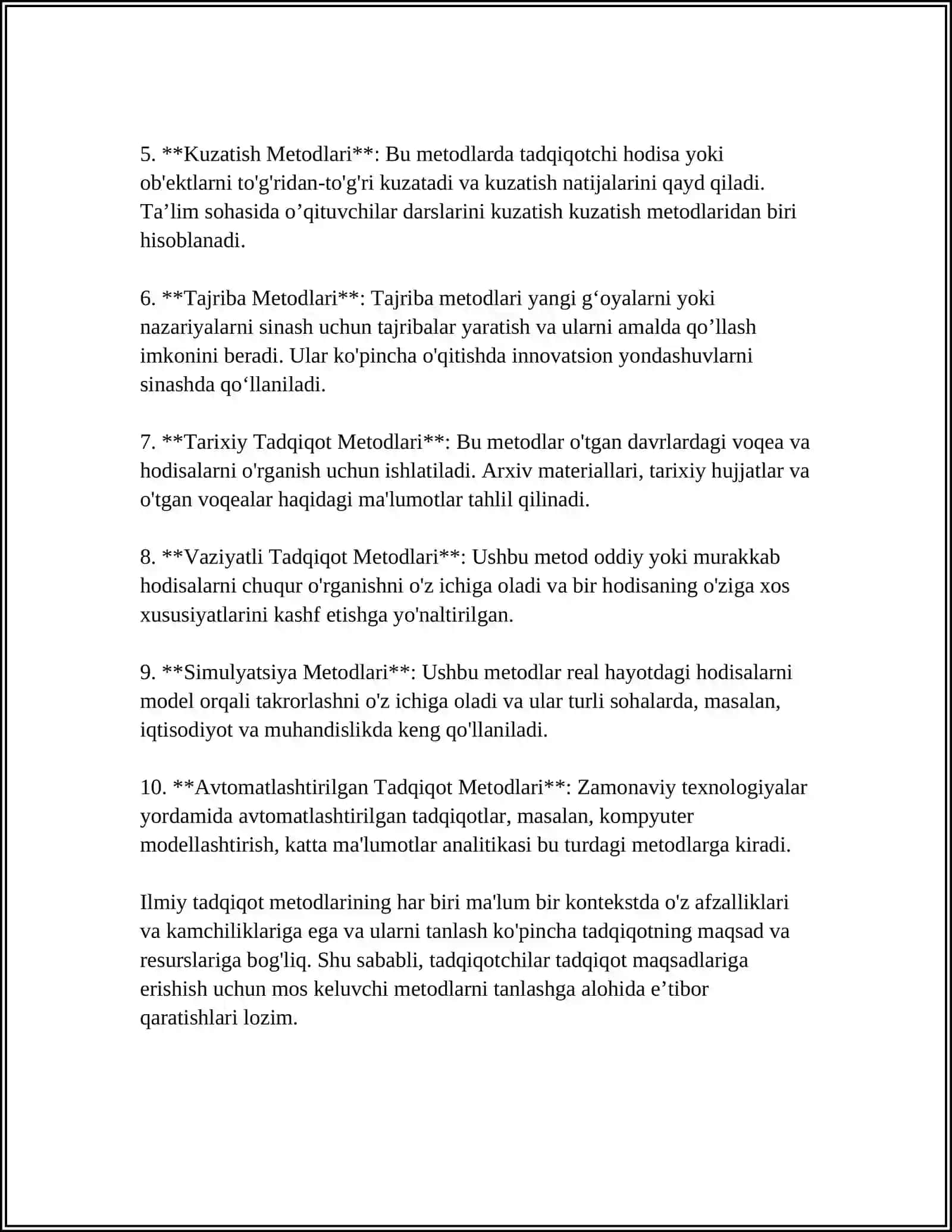 PSIXOLOGIK TADQIQOT METODLARI KLASSIFIKATSIYASI 4