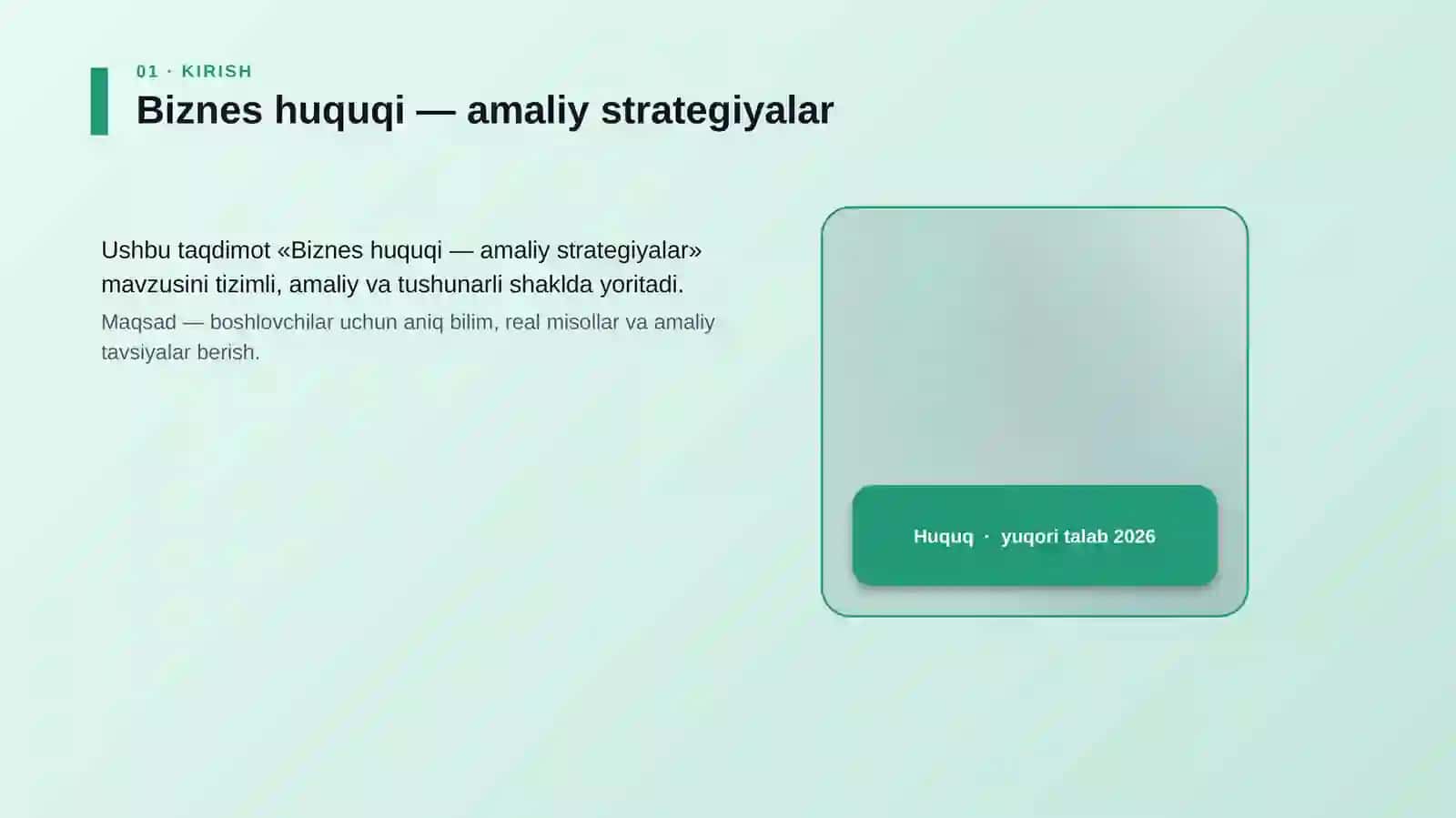 Biznes huquqi — amaliy strategiyalar 4