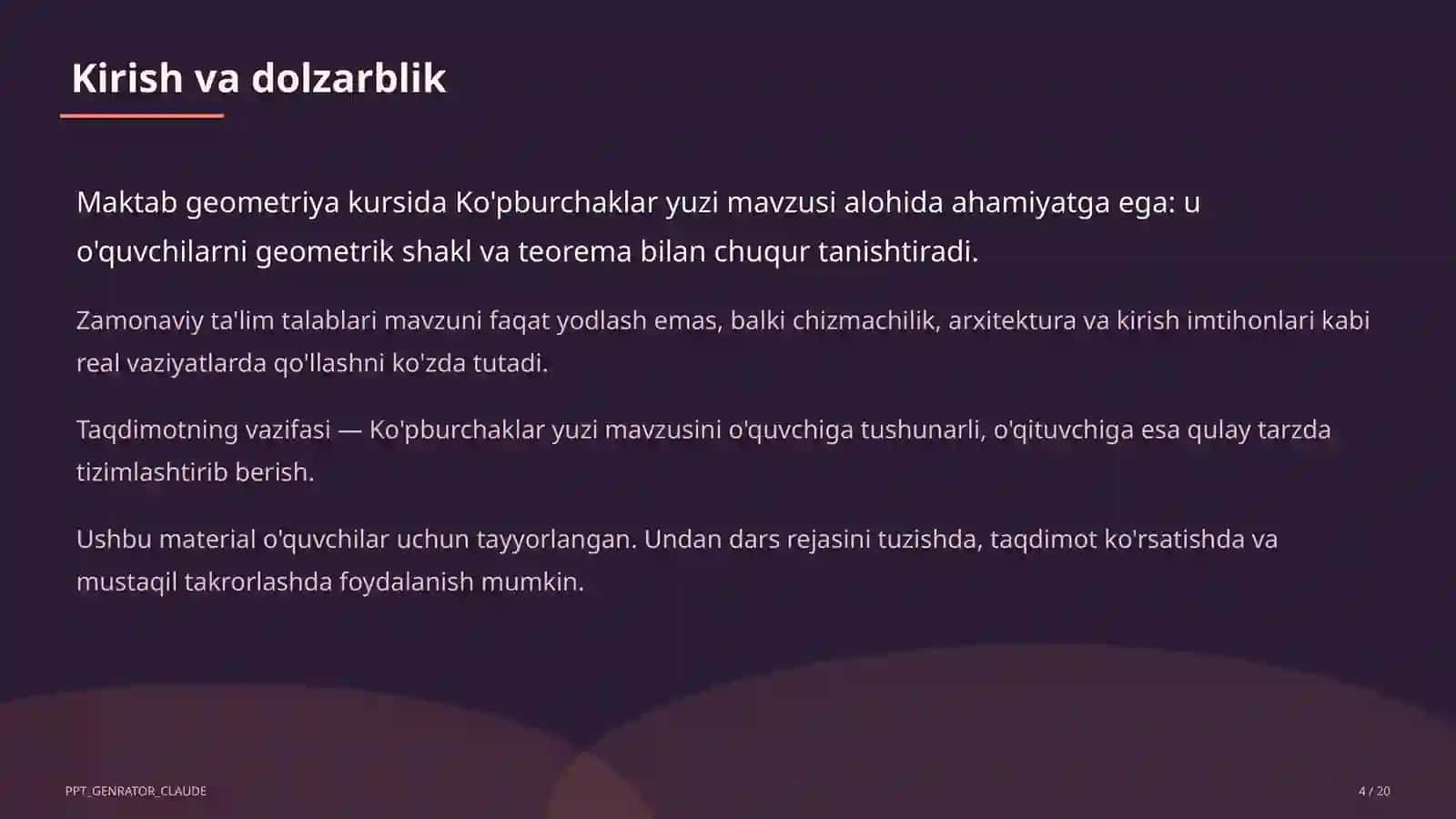 Ko'pburchaklar yuzi (8-sinf) 4