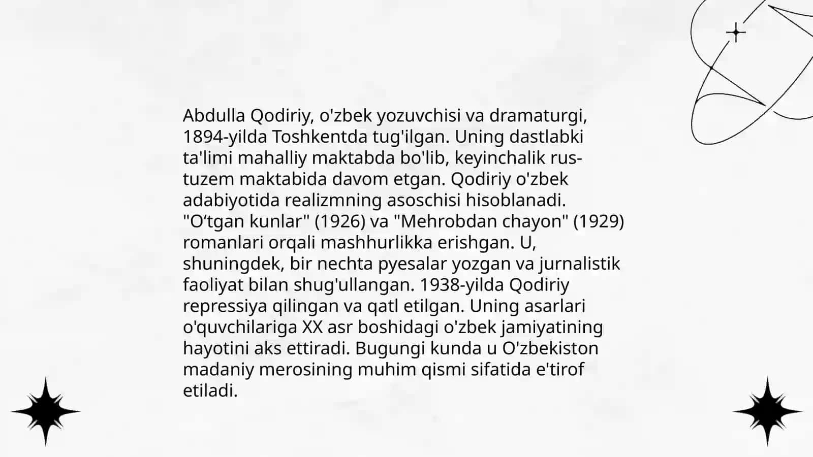 Ôtkan kunlar romani haqida 4
