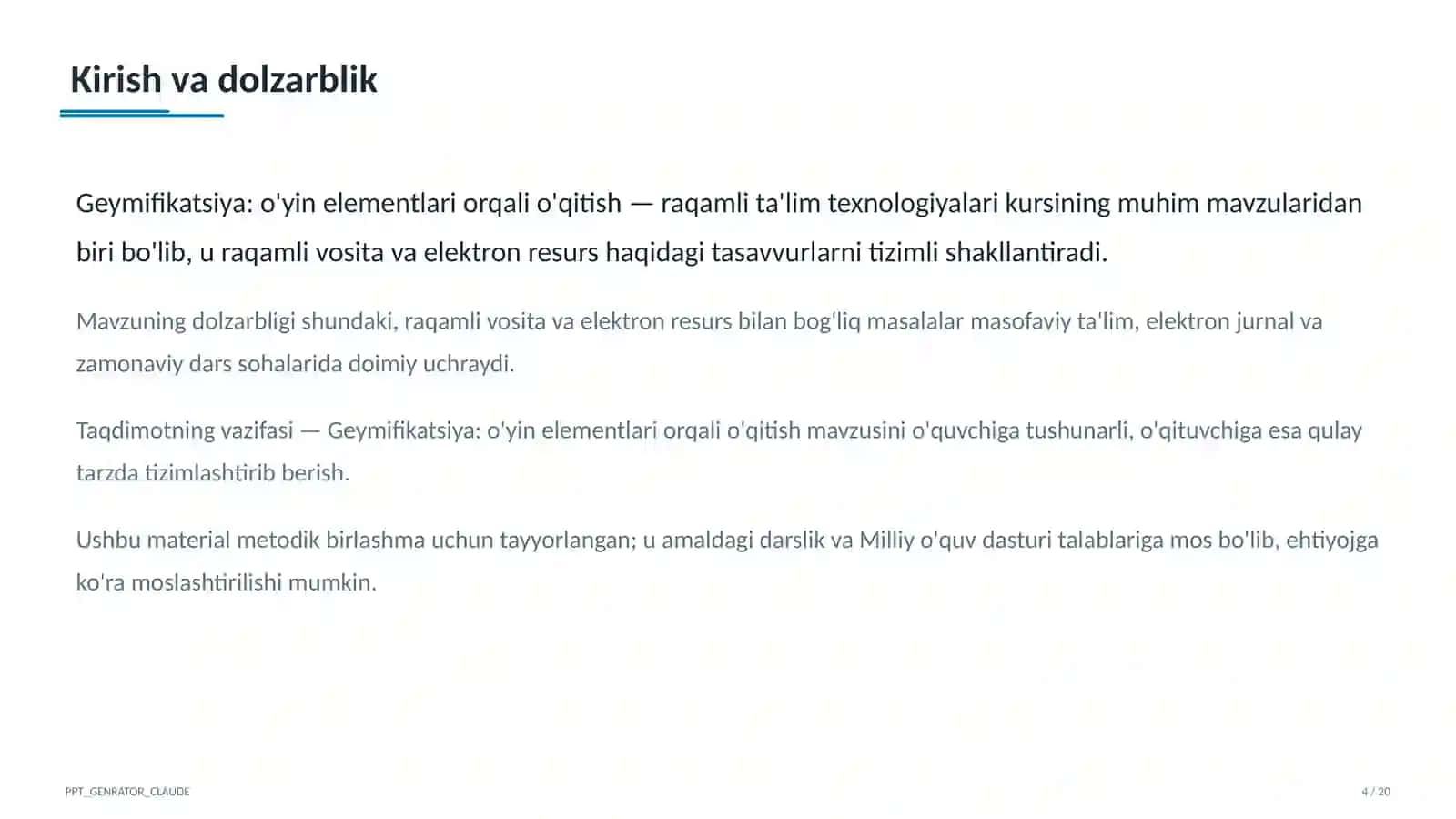 Geymifikatsiya: o'yin elementlari orqali o'qitish 4