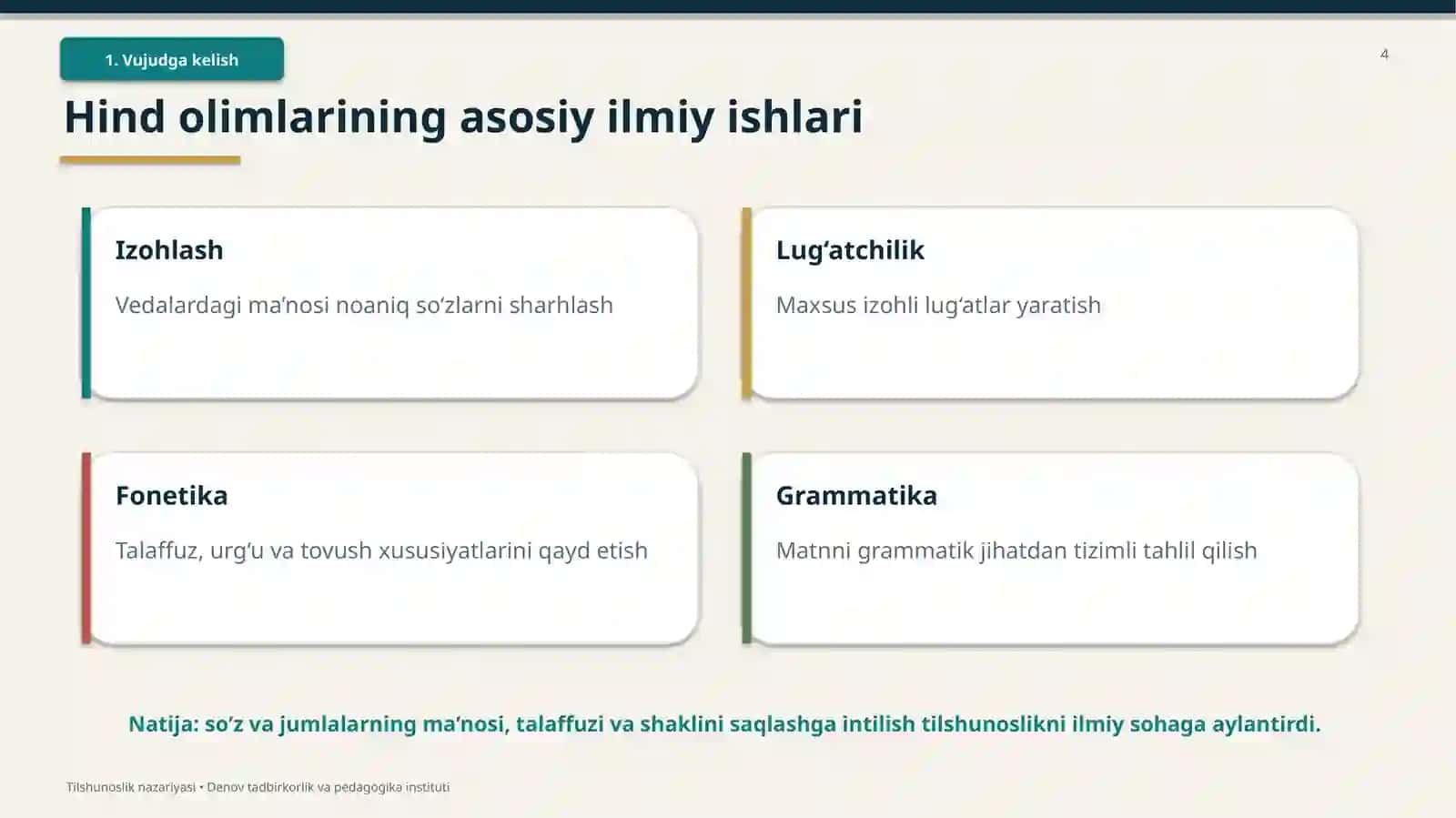 TILSHUNOSLIKNAZARIY FAN SIFATIDA 4