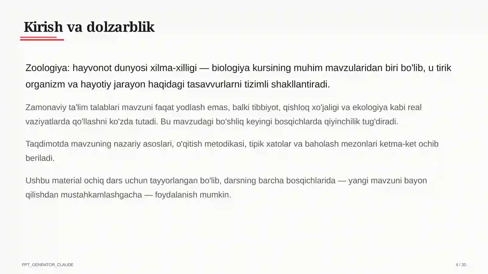 Zoologiya: hayvonot dunyosi xilma-xilligi (7-sinf) 4