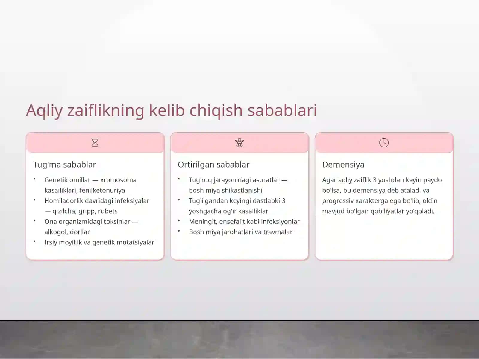 Oligofren bolalarda xotira va diqqatning o'ziga xos xususiyatlari 4