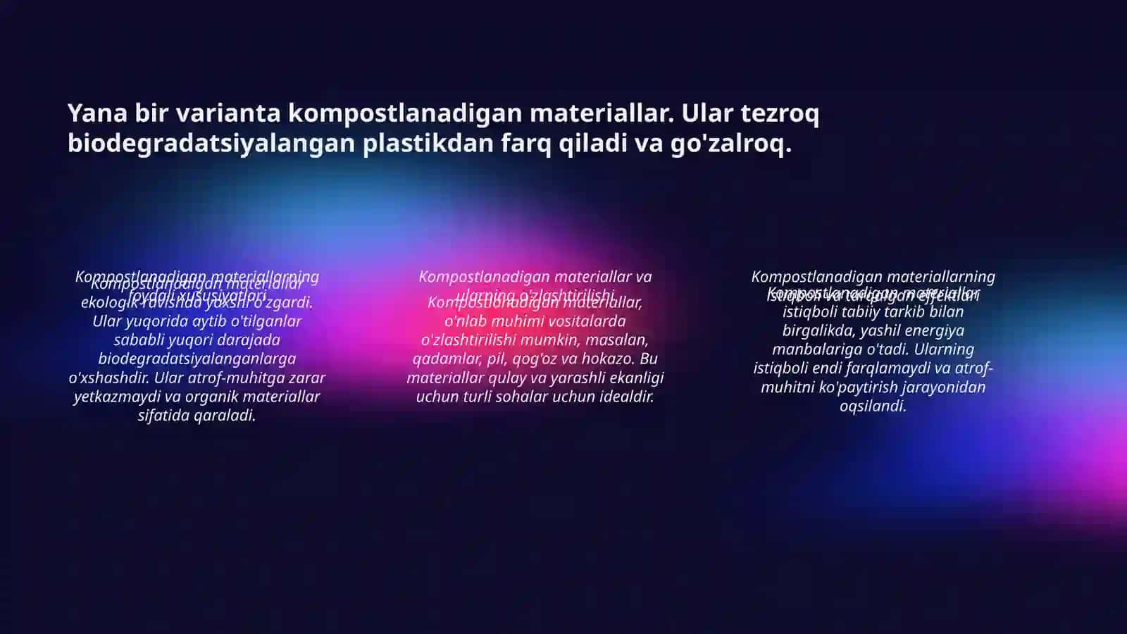 Bioplastik va kompostlanadigan materiallar 4