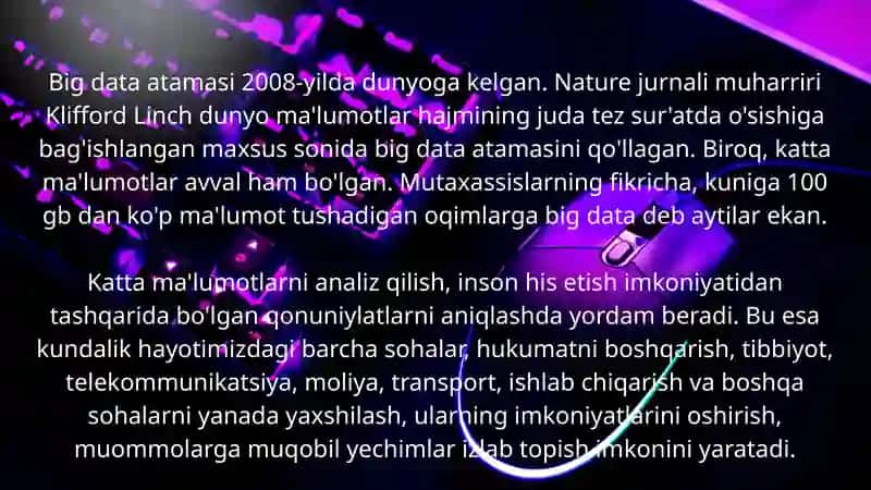 KATTA XOTIRA (BIG DATA) 4