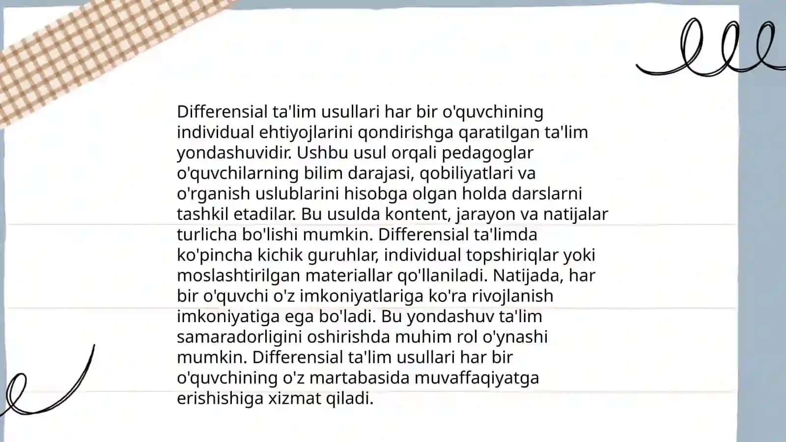 Shaxsga yo'naltirilgan ta'limning nazariy asoslari 4