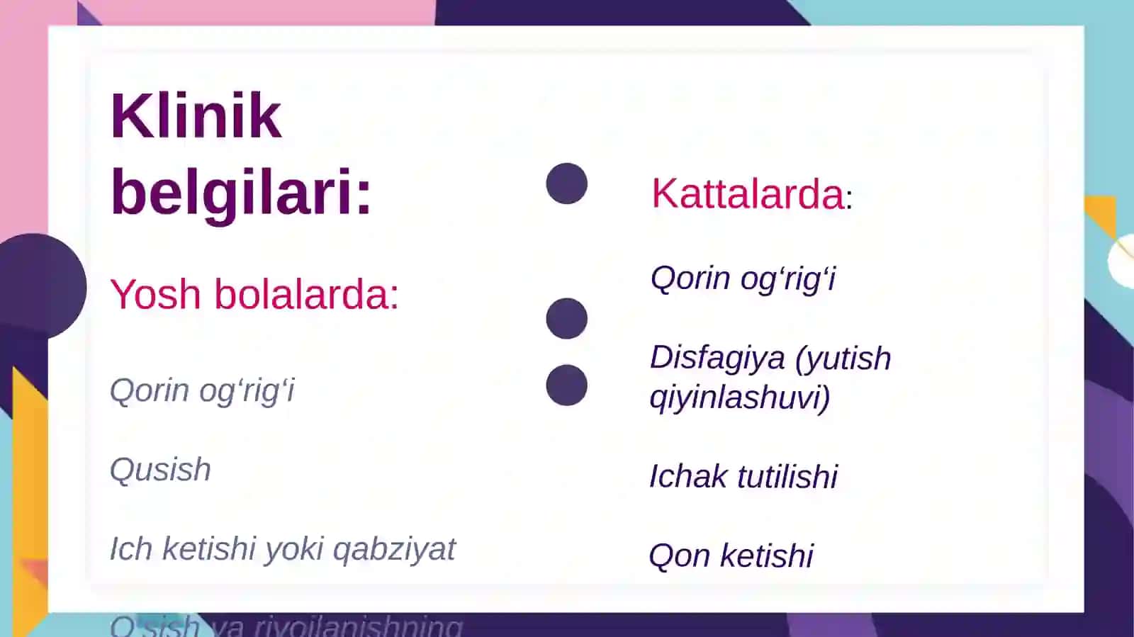 Hazm nayiikkilanishi(gastrointestinal dublikatsiya) 4