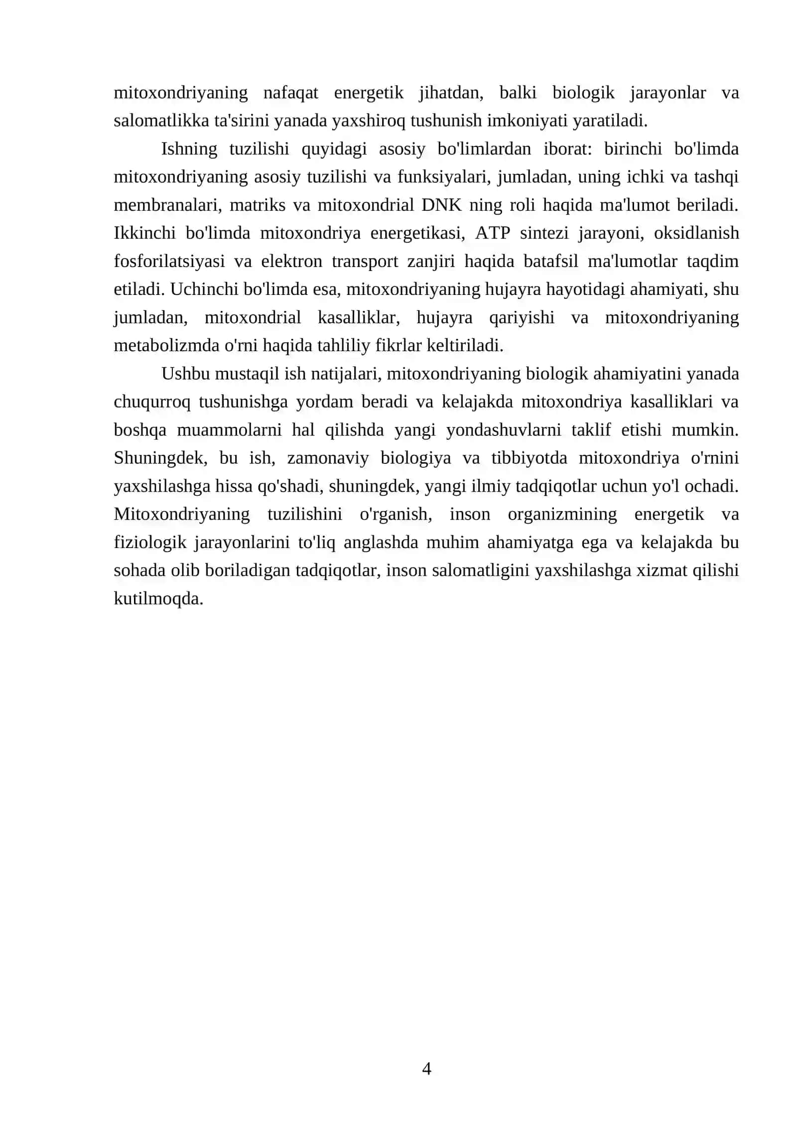 Mitoxondriya tuzilishini oʻrganish 4