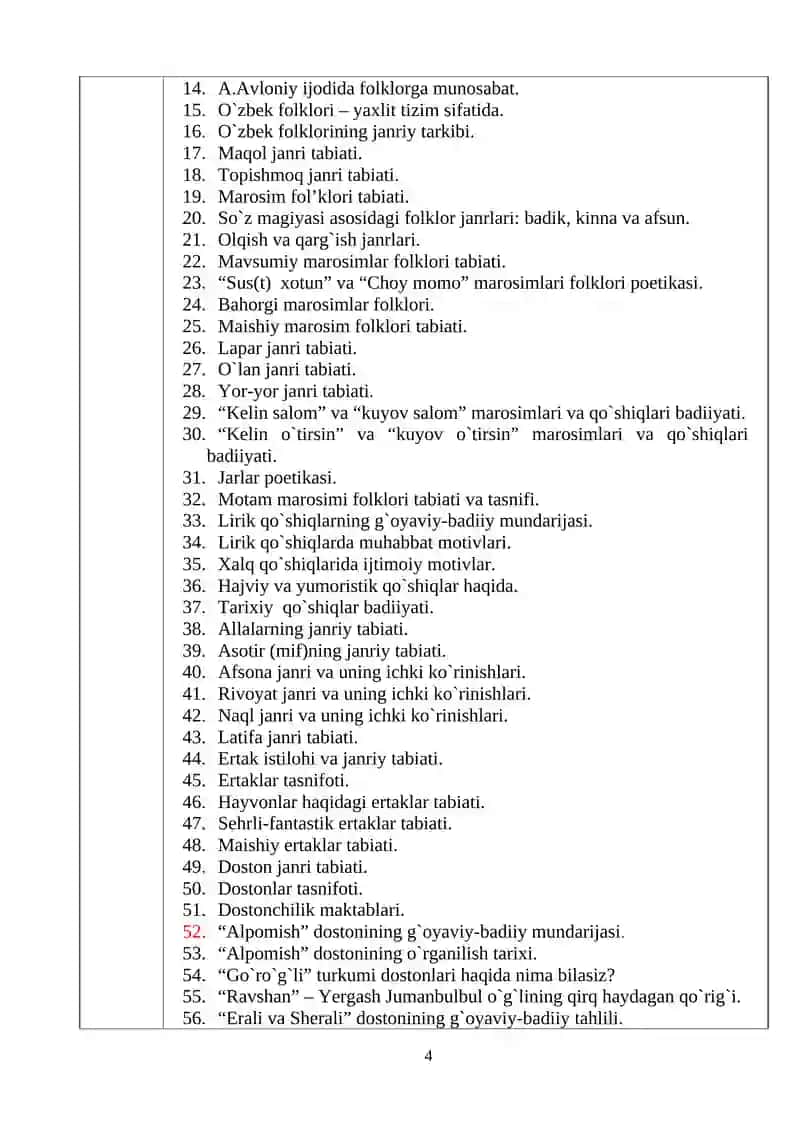 O‘zbek Folklori 4