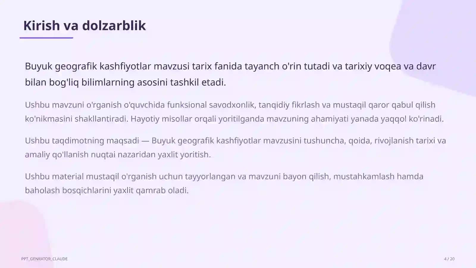 Buyuk geografik kashfiyotlar (8-sinf) 4