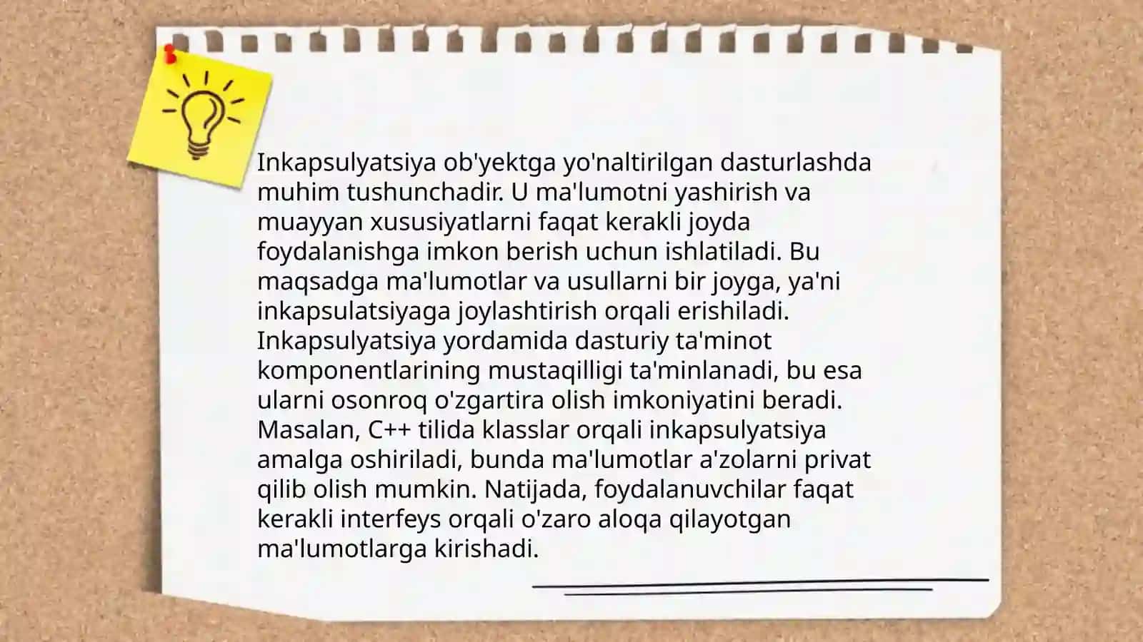 Sinflar va ob'ektlar 4