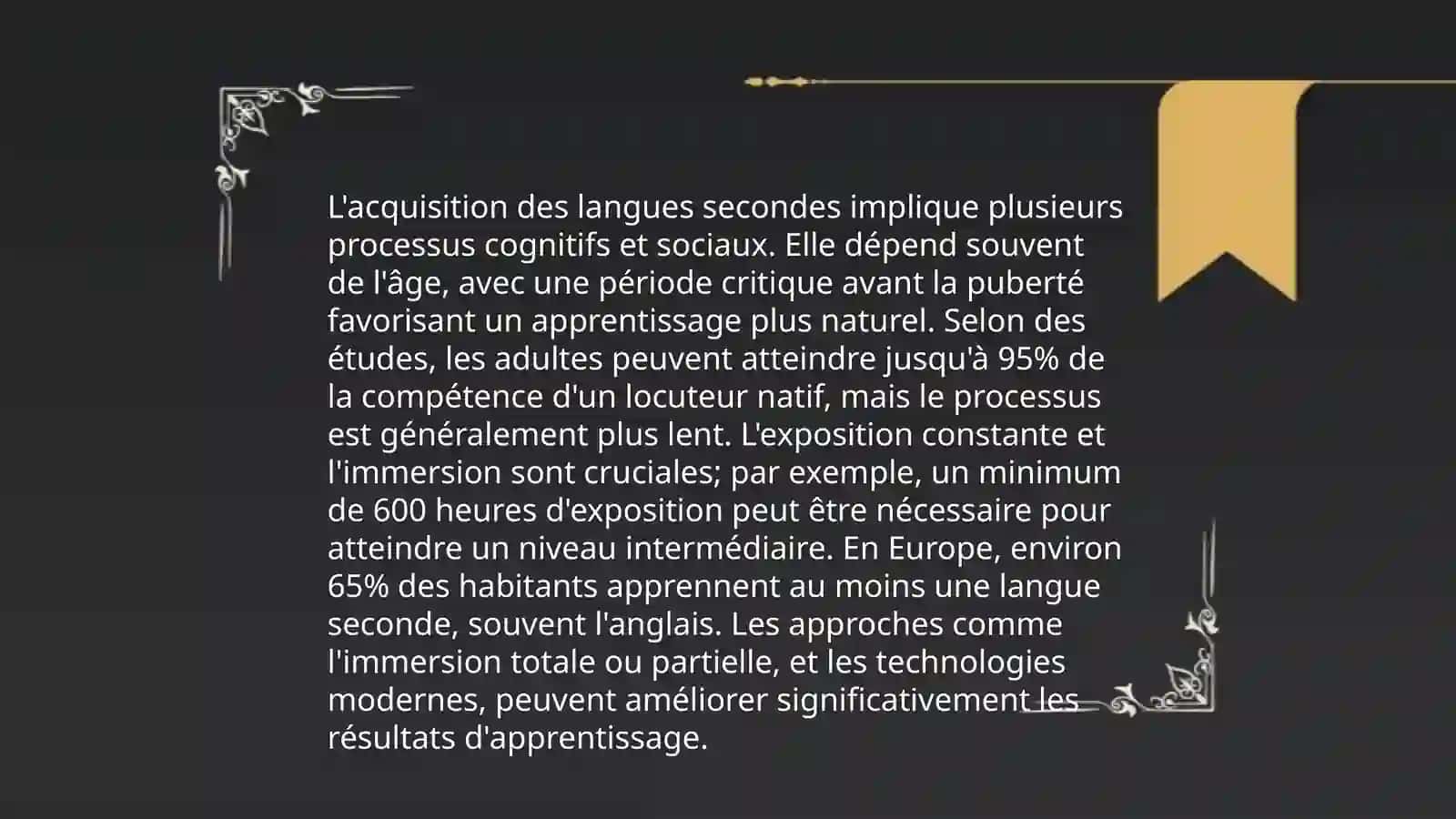 Introduction a la theorie francais langue seconde FLS 4