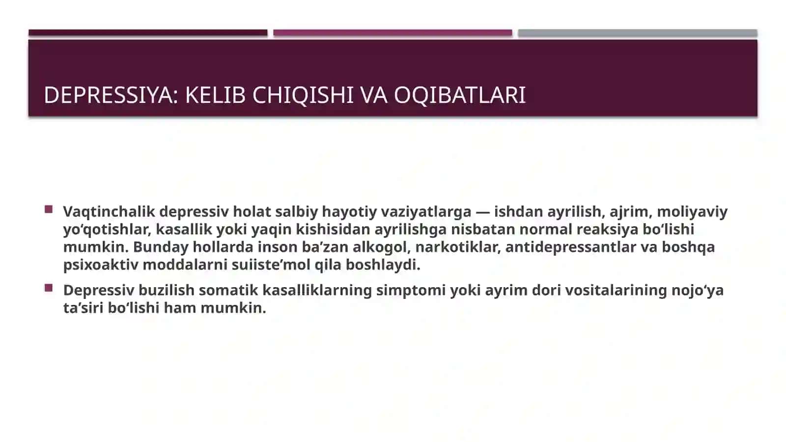 Depressiya:kelibchiqishivaoqibatlari 4